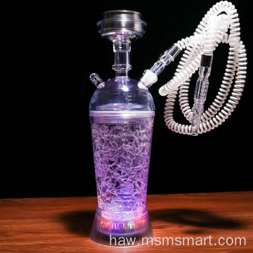 ʻO ka hoʻolālā hou loa i alakaʻi ʻia i ka ʻeke shisha plastic mini hookah